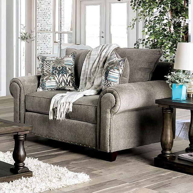 Mott Gray Love Seat Half Price Furniture