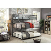 Olga III Sand Black Twin/Full/Queen Bunk Bed Half Price Furniture