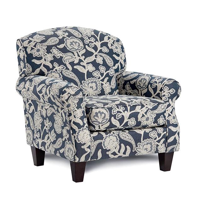 PORTHCAWL Accent Chair, Floral Half Price Furniture