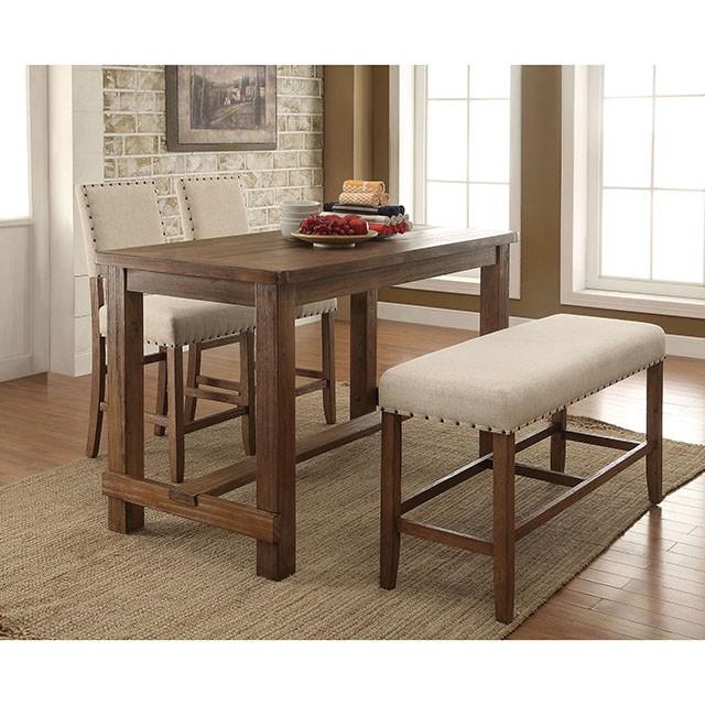 SANIA Rustic Oak Counter Ht. Chair (2/CTN) Half Price Furniture