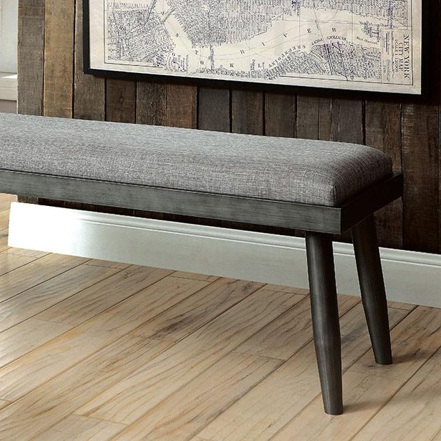 Vilhelm I Gray Bench Half Price Furniture