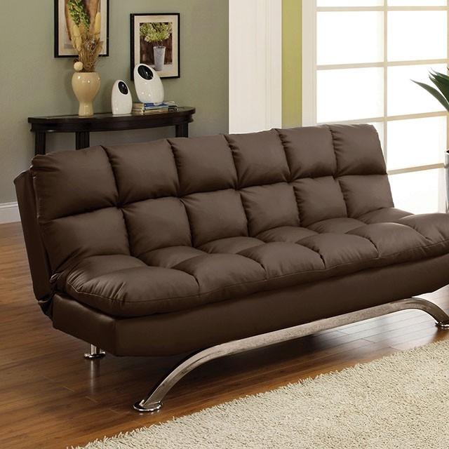 Aristo Dark Brown/Chrome Chair  Las Vegas Furniture Stores
