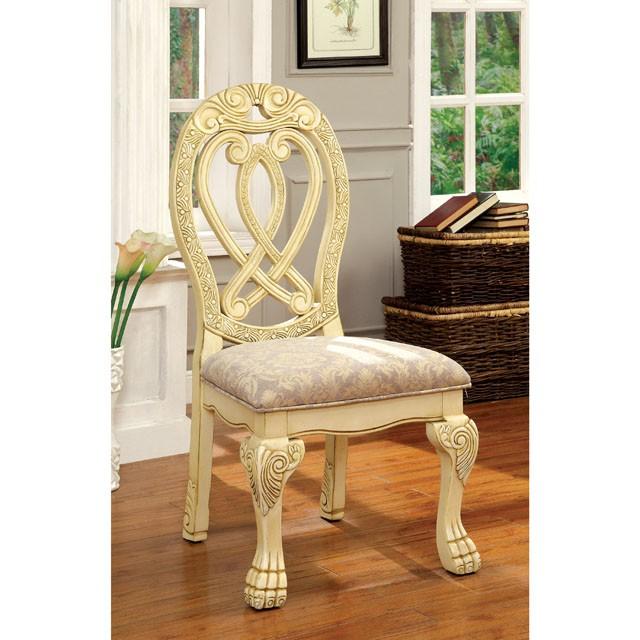 WYNDMERE Vintage White Side Chair (2/CTN) WYNDMERE Vintage White Side Chair (2/CTN) Half Price Furniture