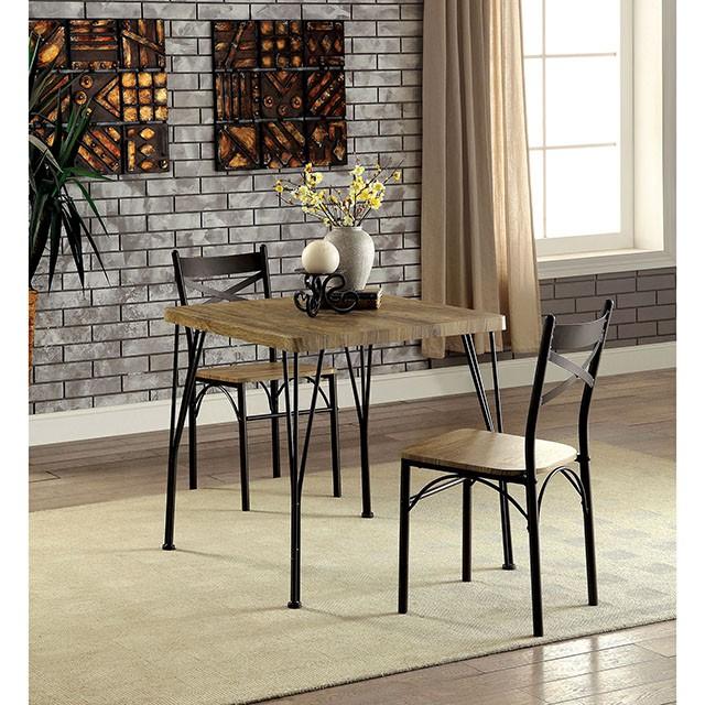 SLINGSBURY Gray/Dark Bronze 3 Pc. 29" Dining Table Set, Gray  Las Vegas Furniture Stores