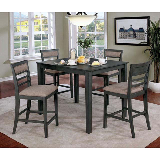Fafnir Weathered Gray/Beige 5 Pc. Counter Ht. Table Set  Las Vegas Furniture Stores