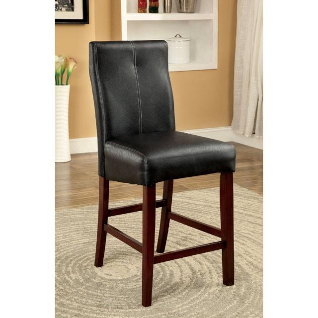 BONNEVILLE II Brown Cherry/Black Counter Ht. Chair (2/CTN)  Las Vegas Furniture Stores