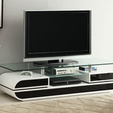 Evos Black/White 63" TV Console Evos Black/White 63" TV Console Half Price Furniture