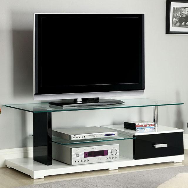 Egaleo Black/White 55" TV Console Egaleo Black/White 55" TV Console Half Price Furniture
