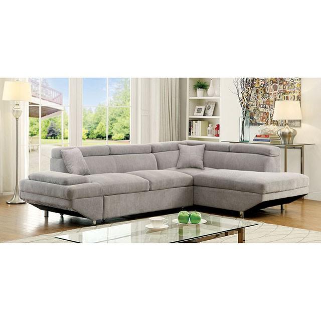 Foreman Gray Sectional, Gray  Las Vegas Furniture Stores
