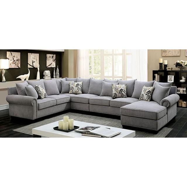 SKYLER II Gray Sectional, Gray SKYLER II Gray Sectional, Gray Half Price Furniture