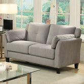 YSABEL Warm Gray Love Seat, Warm Gray (K/D) YSABEL Warm Gray Love Seat, Warm Gray (K/D) Half Price Furniture