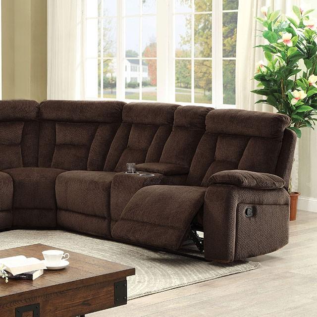 Maybell Brown SECTIONAL, BROWN  Las Vegas Furniture Stores