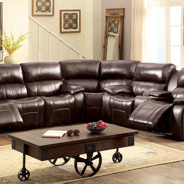 Ruth Brown Sectional  Las Vegas Furniture Stores