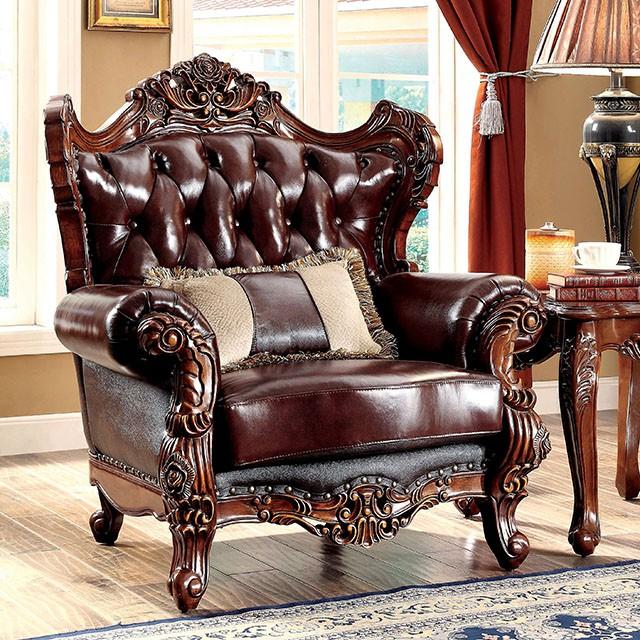 Jericho Brown/Dark Oak Chair Jericho Brown/Dark Oak Chair Half Price Furniture