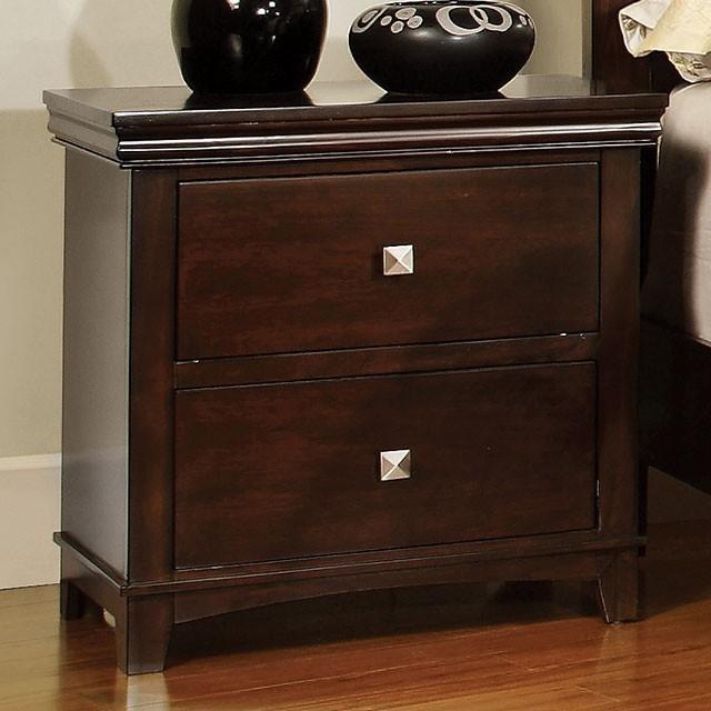 Spruce Brown Cherry Night Stand  Las Vegas Furniture Stores