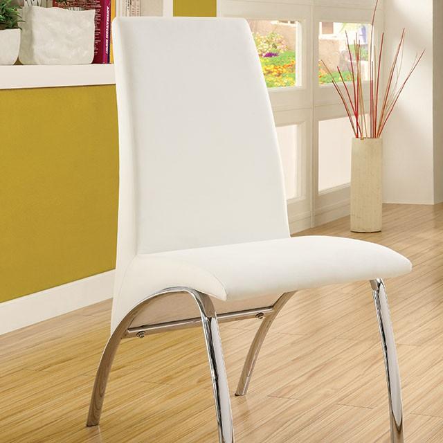Glenview White Side Chair  Las Vegas Furniture Stores