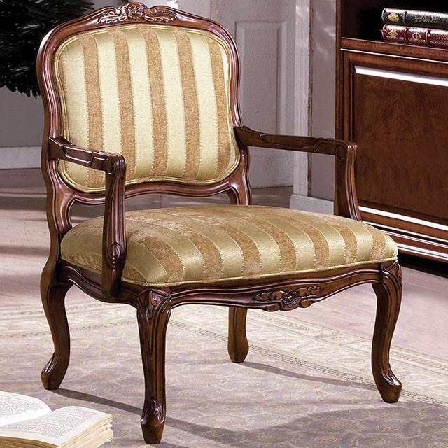 Burnaby Tan/Pattern Accent Chair  Las Vegas Furniture Stores