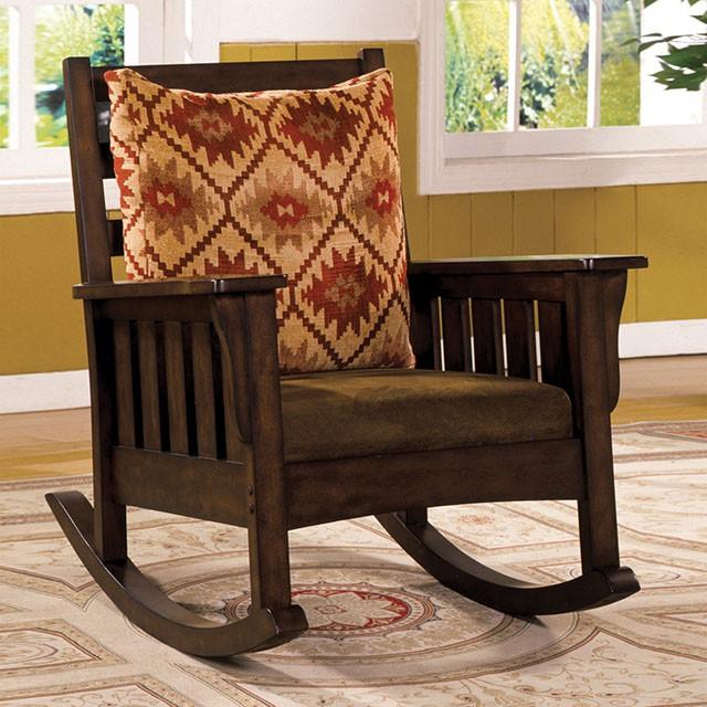 Morrisville Dark Oak Rocking Chair  Las Vegas Furniture Stores