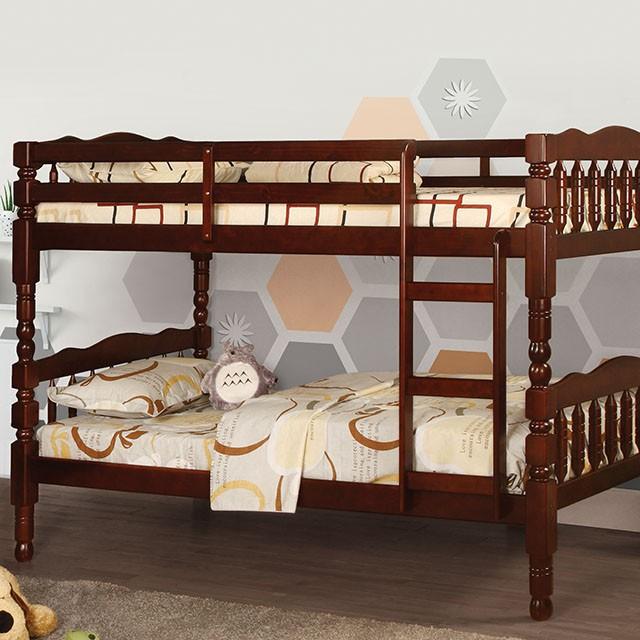 Catalina Cherry Twin/Twin Bunk Bed  Las Vegas Furniture Stores