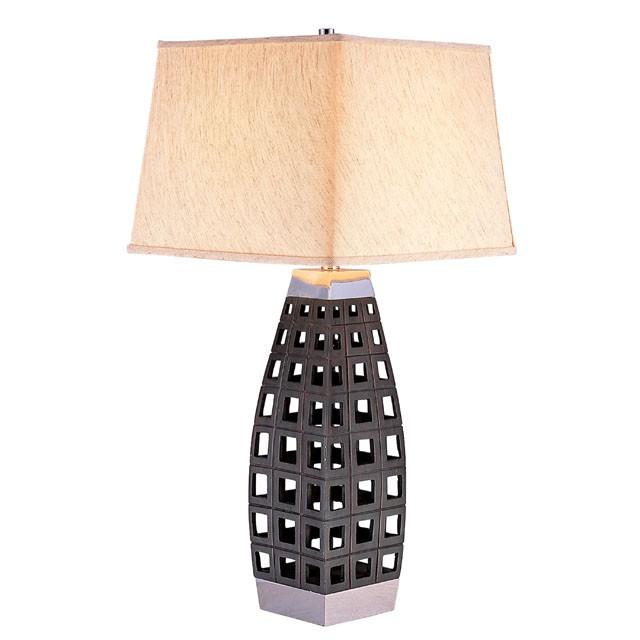 Zara Black/Chrome Table Lamp  Las Vegas Furniture Stores