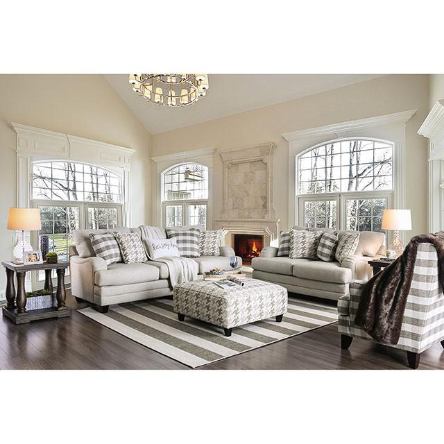 Christine Light Gray Love Seat Half Price Furniture