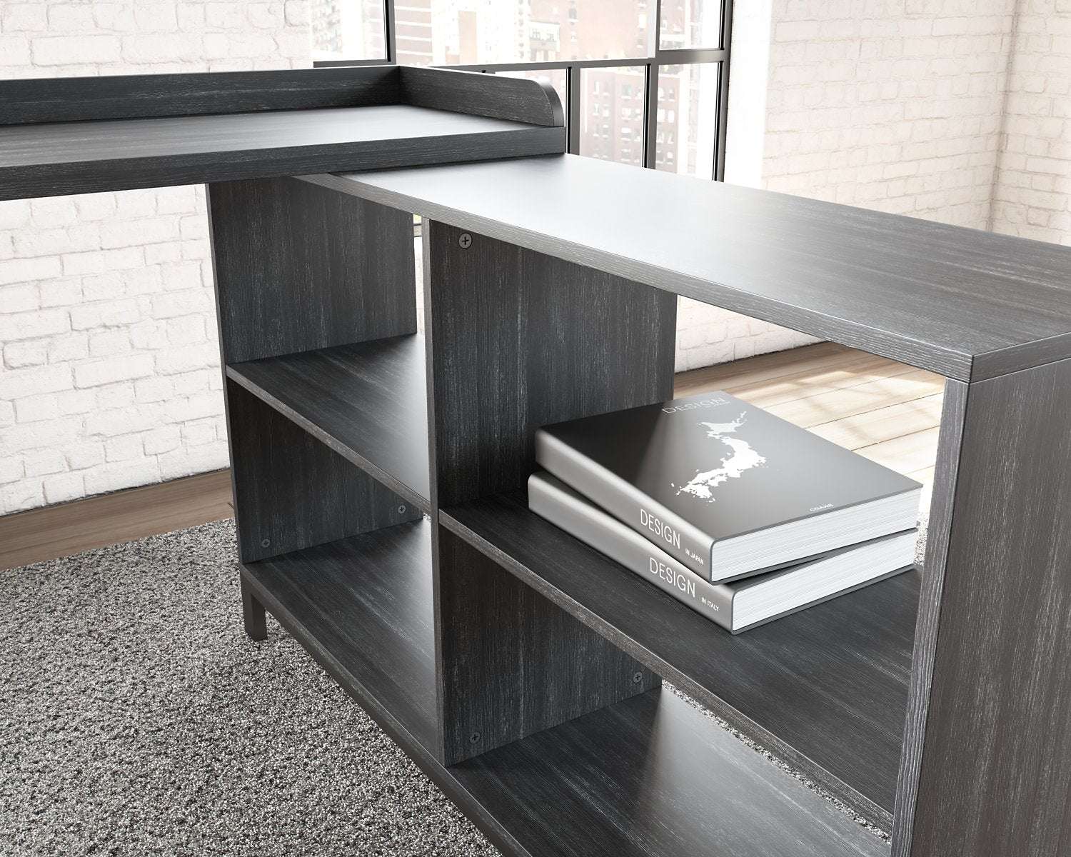 Yarlow Home Office L-Desk Half Price Furniture