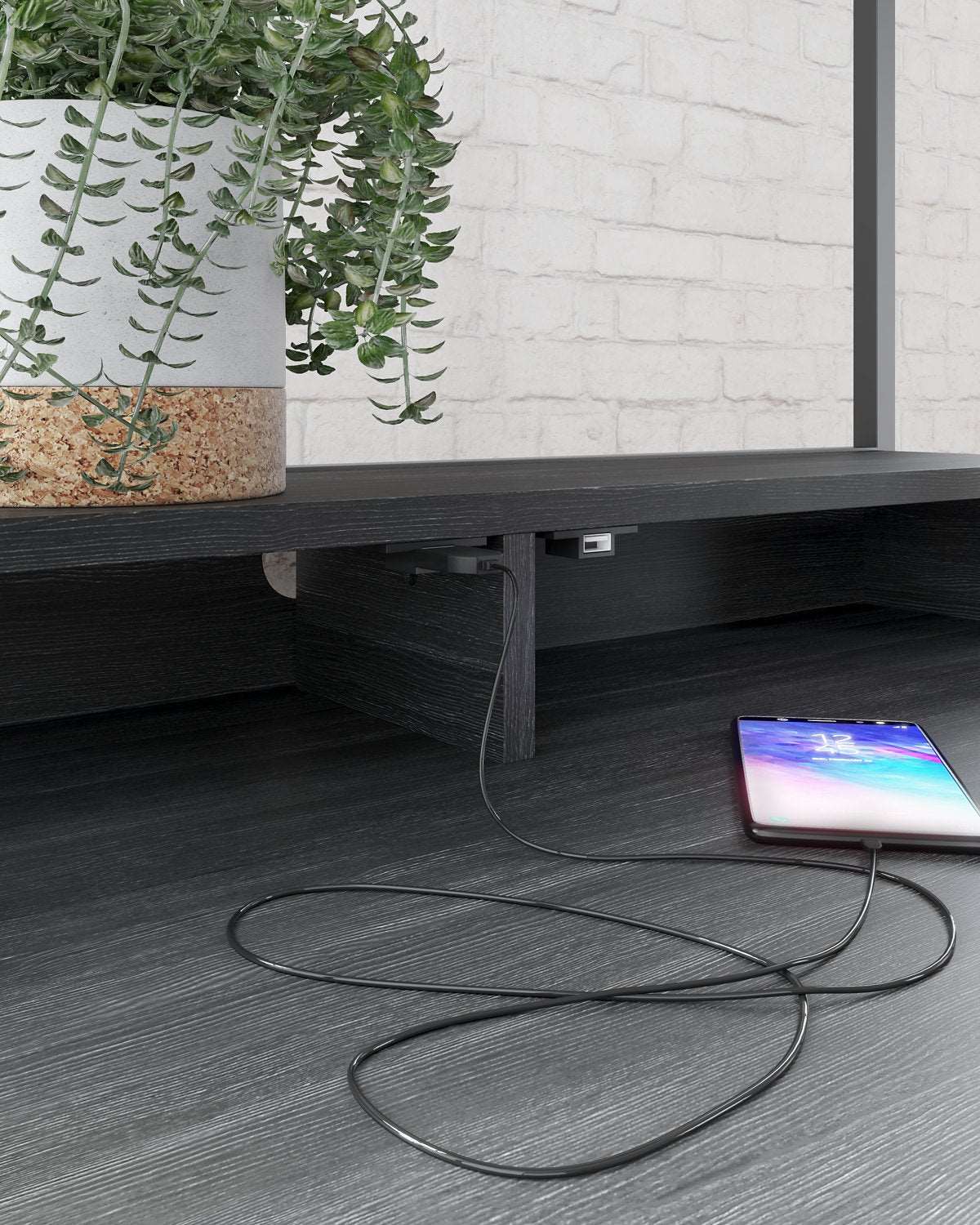 Yarlow 36" Home Office Desk with Shelf - Desk - Half Price Furniture