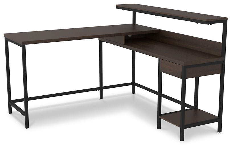 Camiburg Home Office L-Desk with Storage  Half Price Furniture