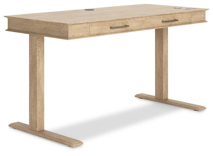 Elmferd 53" Adjustable Height Desk Half Price Furniture
