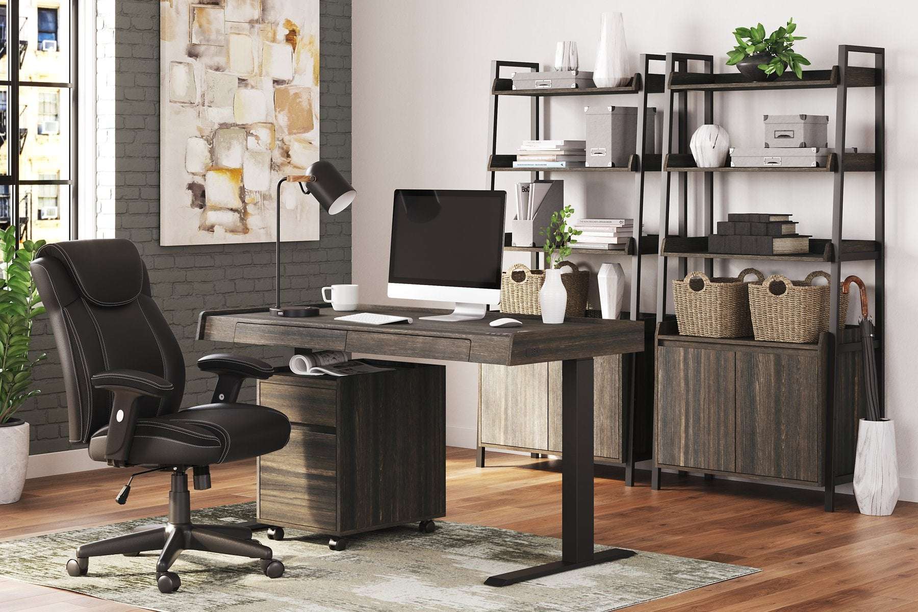 Zendex 55" Adjustable Height Desk - Half Price Furniture