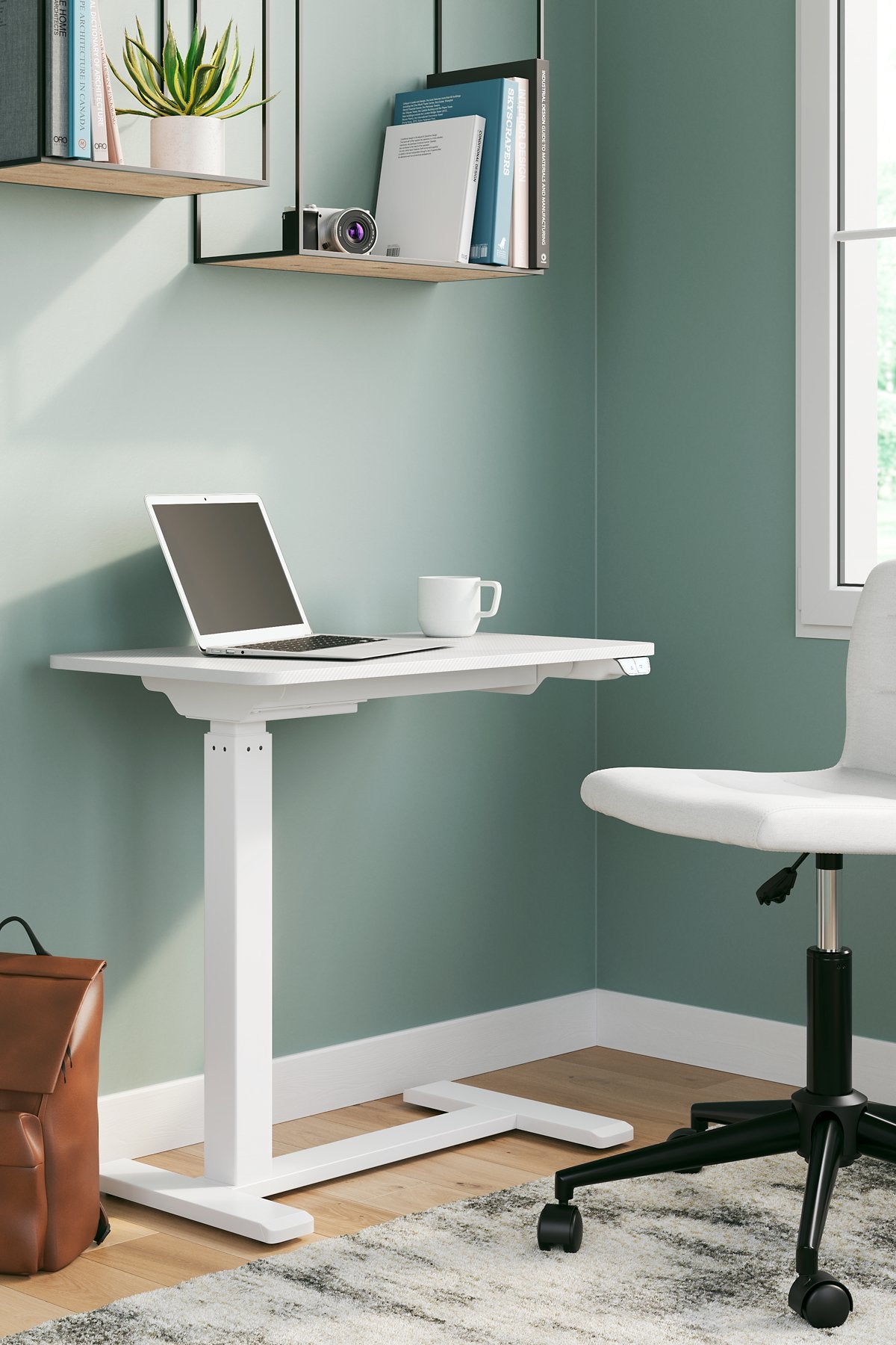 Lynxtyn Adjustable Height Home Office Side Desk  Half Price Furniture