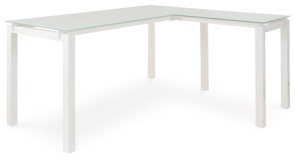 Baraga Home Office L-Desk Half Price Furniture