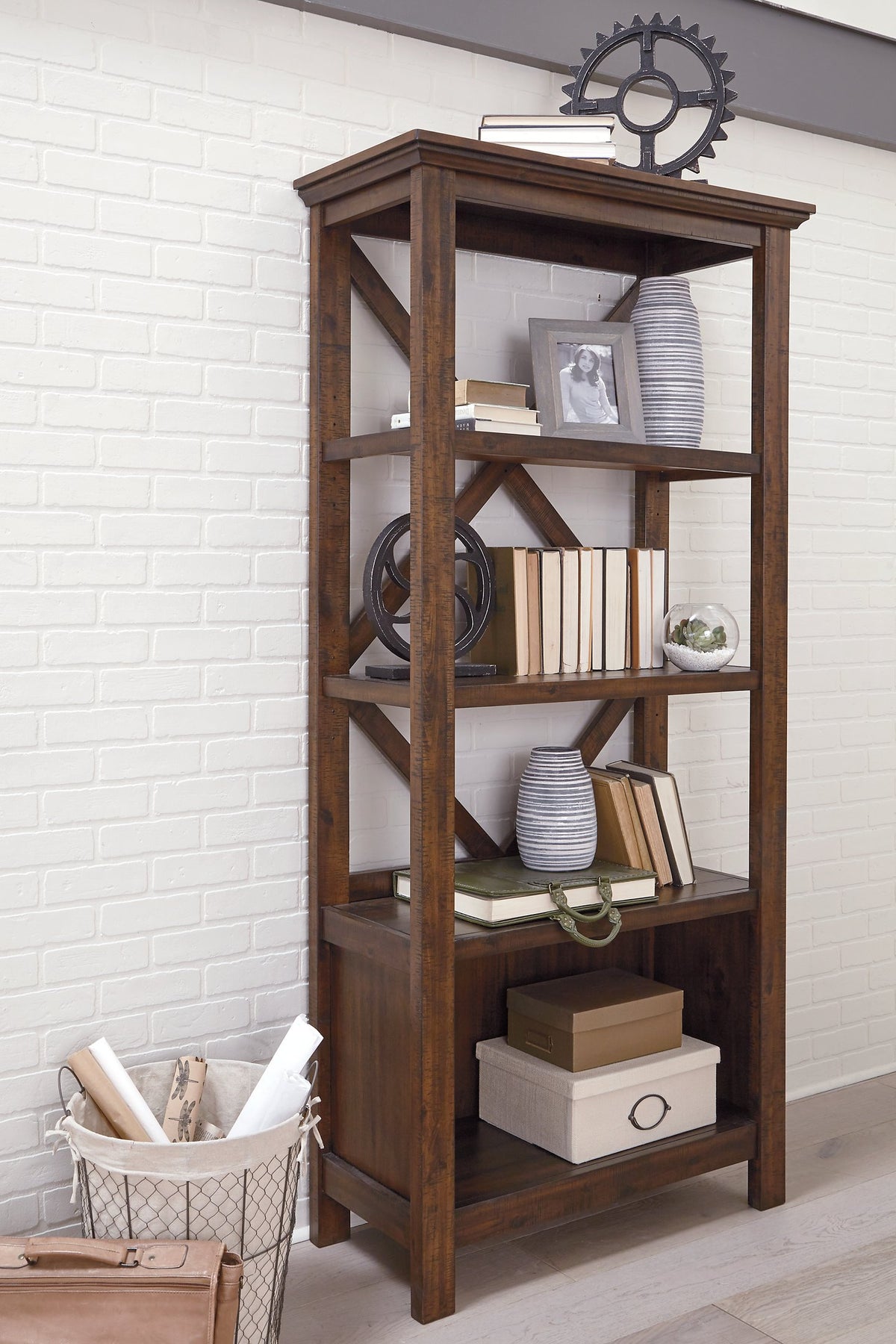 Baldridge 75" Bookcase - Bookcase - Half Price Furniture