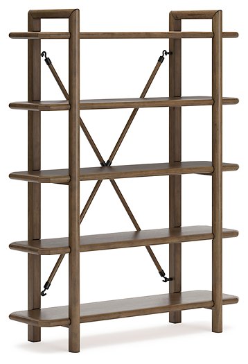 Roanhowe 71" Bookcase Half Price Furniture