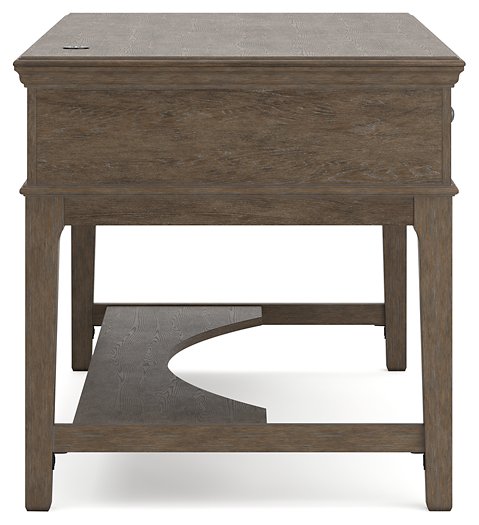 Janismore Home Office Storage Leg Desk - Half Price Furniture
