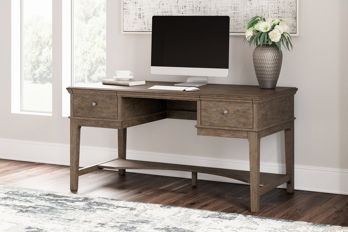 Janismore Home Office Storage Leg Desk  Half Price Furniture