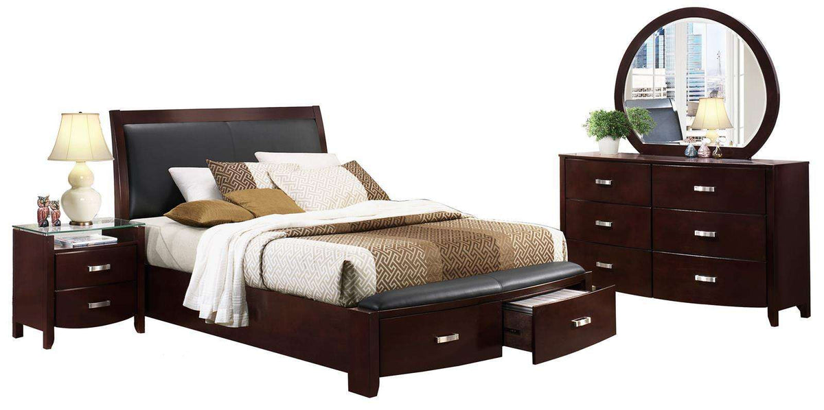 Homelegance Lyric Mirror in Dark Espresso 1737NC-6 - Mirror - Half Price Furniture