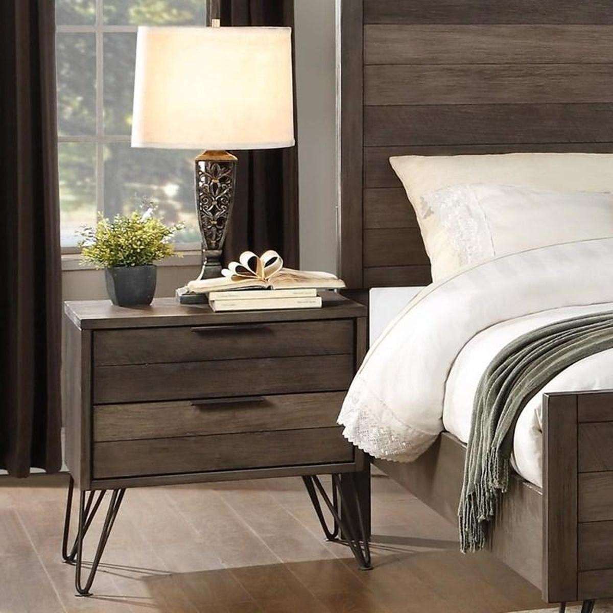 Homelegance Urbanite Nightstand in Tri-tone Gray 1604-4 - Nightstand - Half Price Furniture