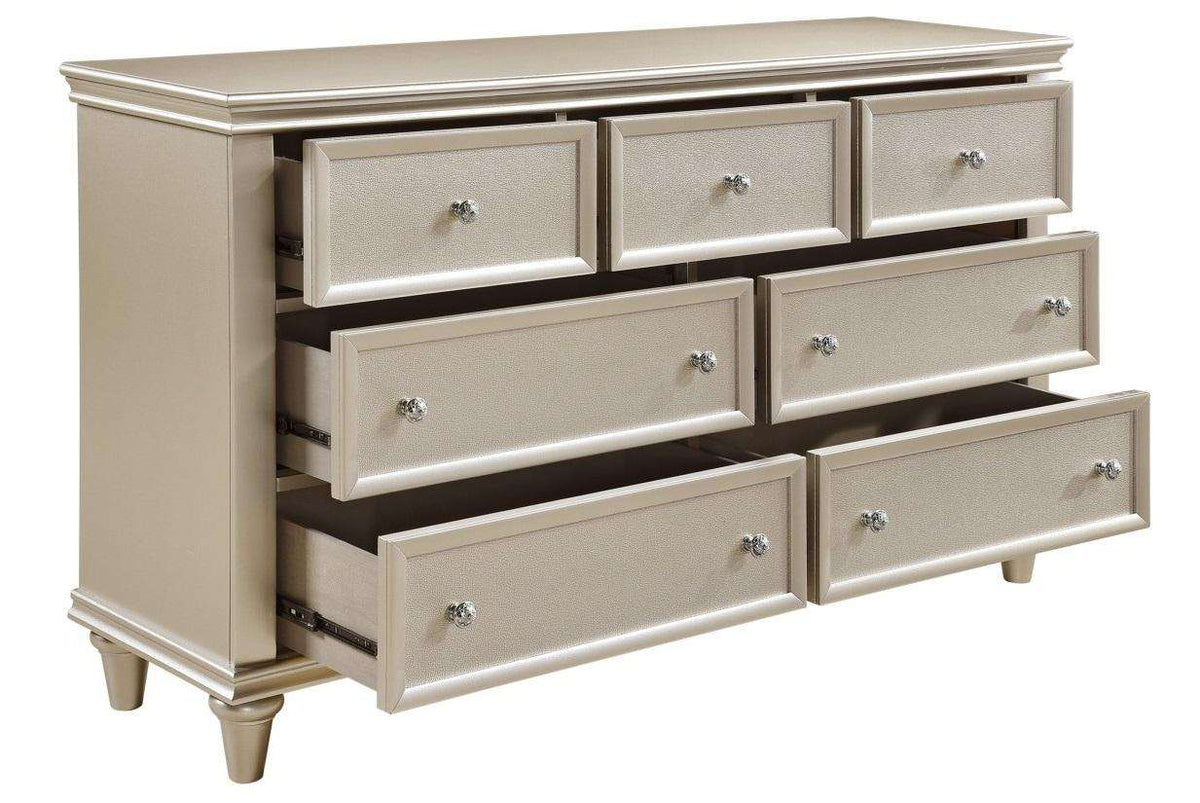 Homelegance Celandine 7 Drawer Dresser in Silver 1928-5 - Dresser - Half Price Furniture