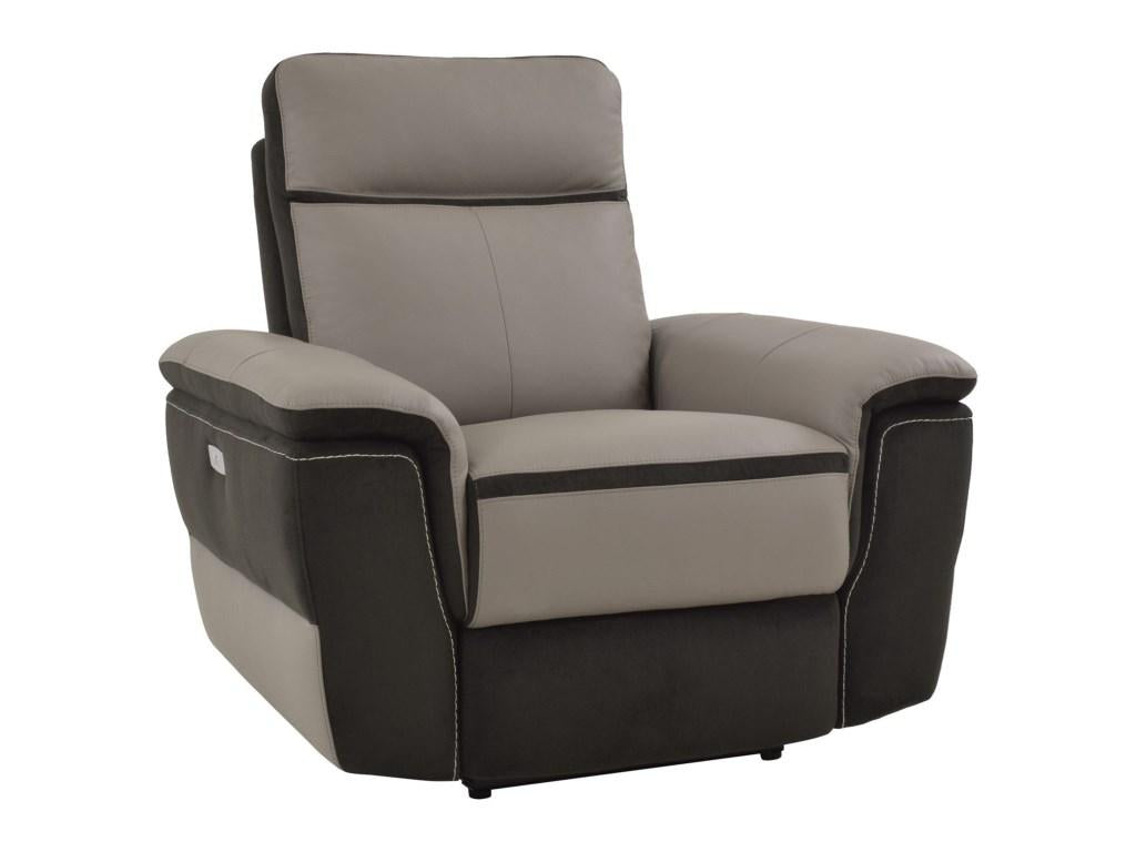 Homelegance Furniture Laertes Power Reclining Chair in Taupe Gray 8318-1PW - Chair - Half Price Furniture