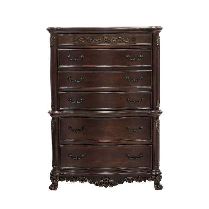 Homelegance Deryn Park 6 Drawer Chest in Cherry 2243-9 Half Price Furniture