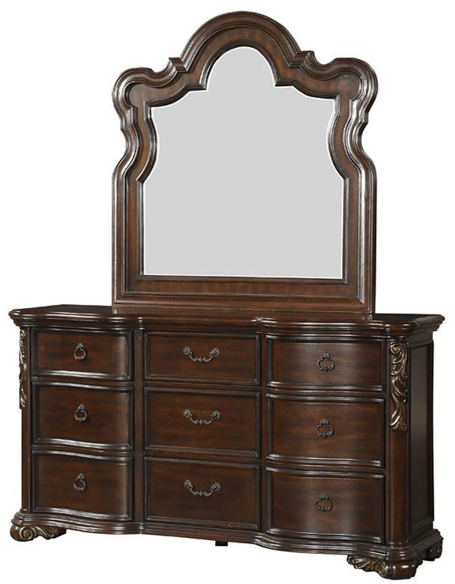 Homelegance Royal Highlands 9 Drawer Dresser in Rich Cherry 1603-5 - Dresser - Half Price Furniture
