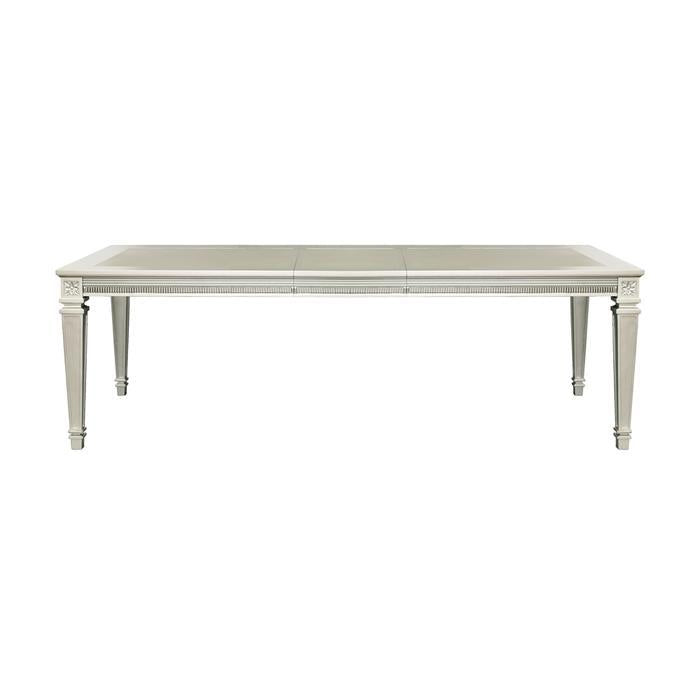 Homelegance Bevelle Rectangular Dining Table in Silver 1958-96 Half Price Furniture