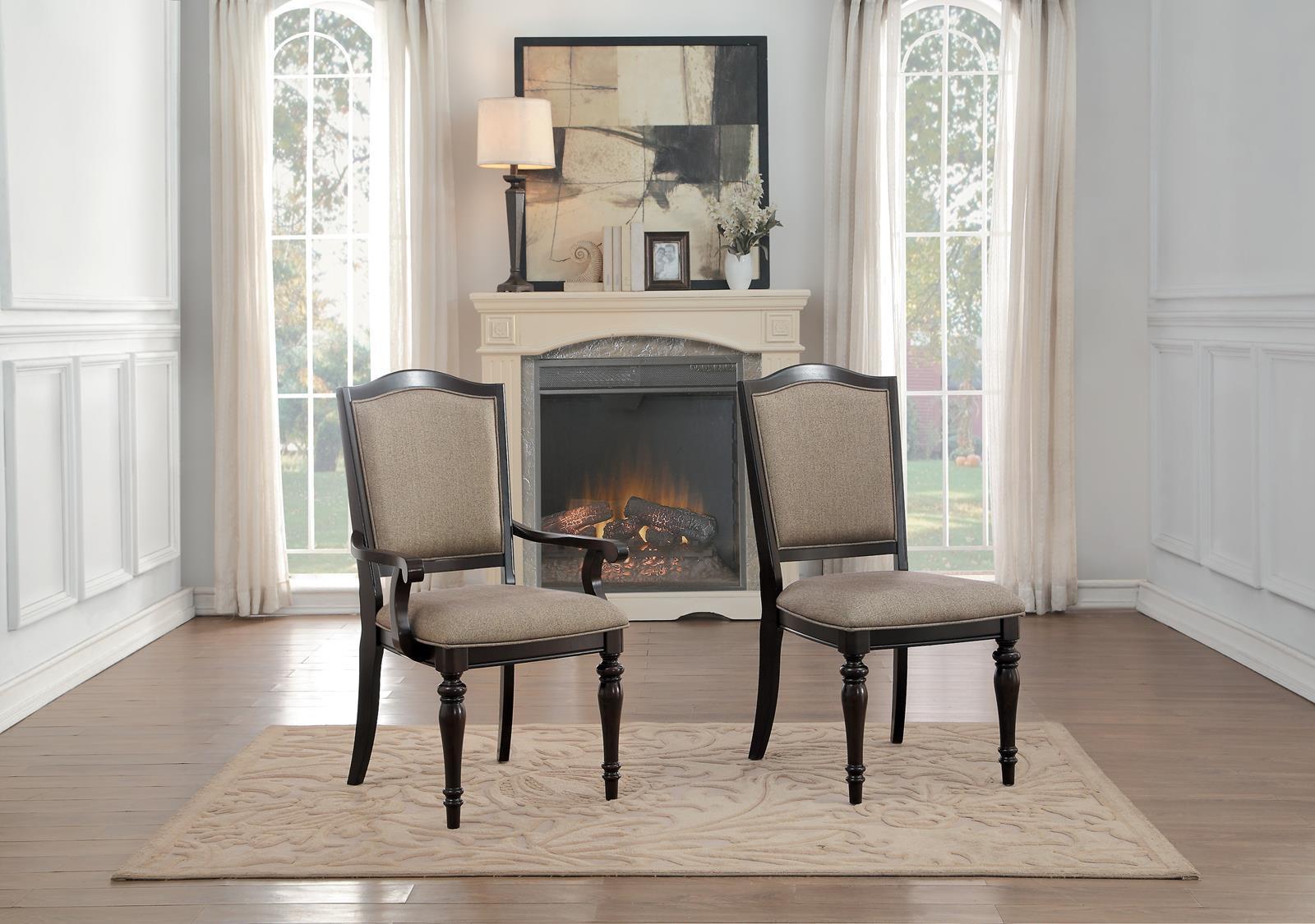 Homelegance Marston Side Chair in Dark Cherry (Set of 2) 2615DCS - Dining Chair - Half Price Furniture