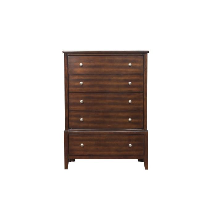 Homelegance Cotterill 5 Drawer Chest in Cherry 1730-9 Half Price Furniture