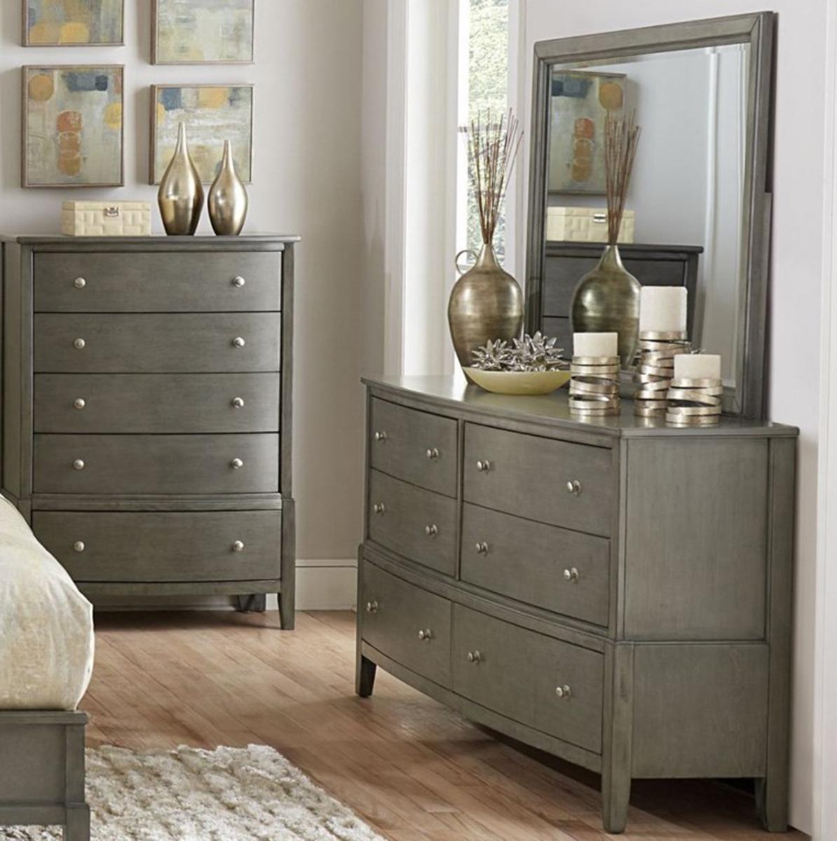 Homelegance Cotterill Mirror in Gray 1730GY-6 - Mirror - Half Price Furniture