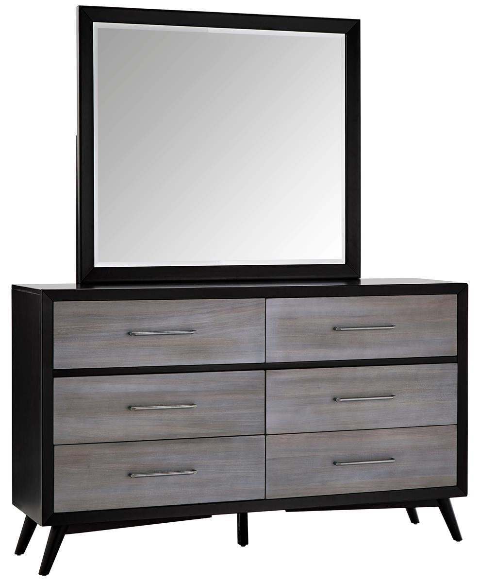 Homelegance Raku Mirror in Gray 1711-6 - Mirror - Half Price Furniture