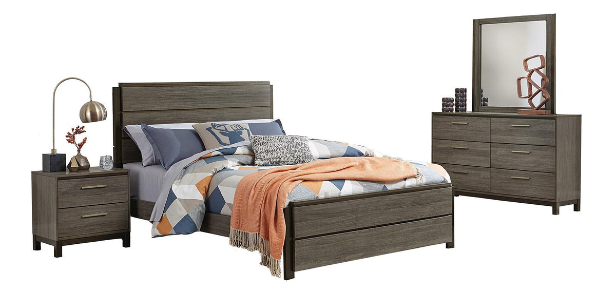 Homelegance Vestavia Queen Panel Bed in Gray 1936-1 - Bed - Half Price Furniture