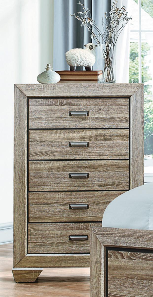 Homelegance Beechnut 5 Drawer Chest in Natural 1904-9 - Chest - Half Price Furniture