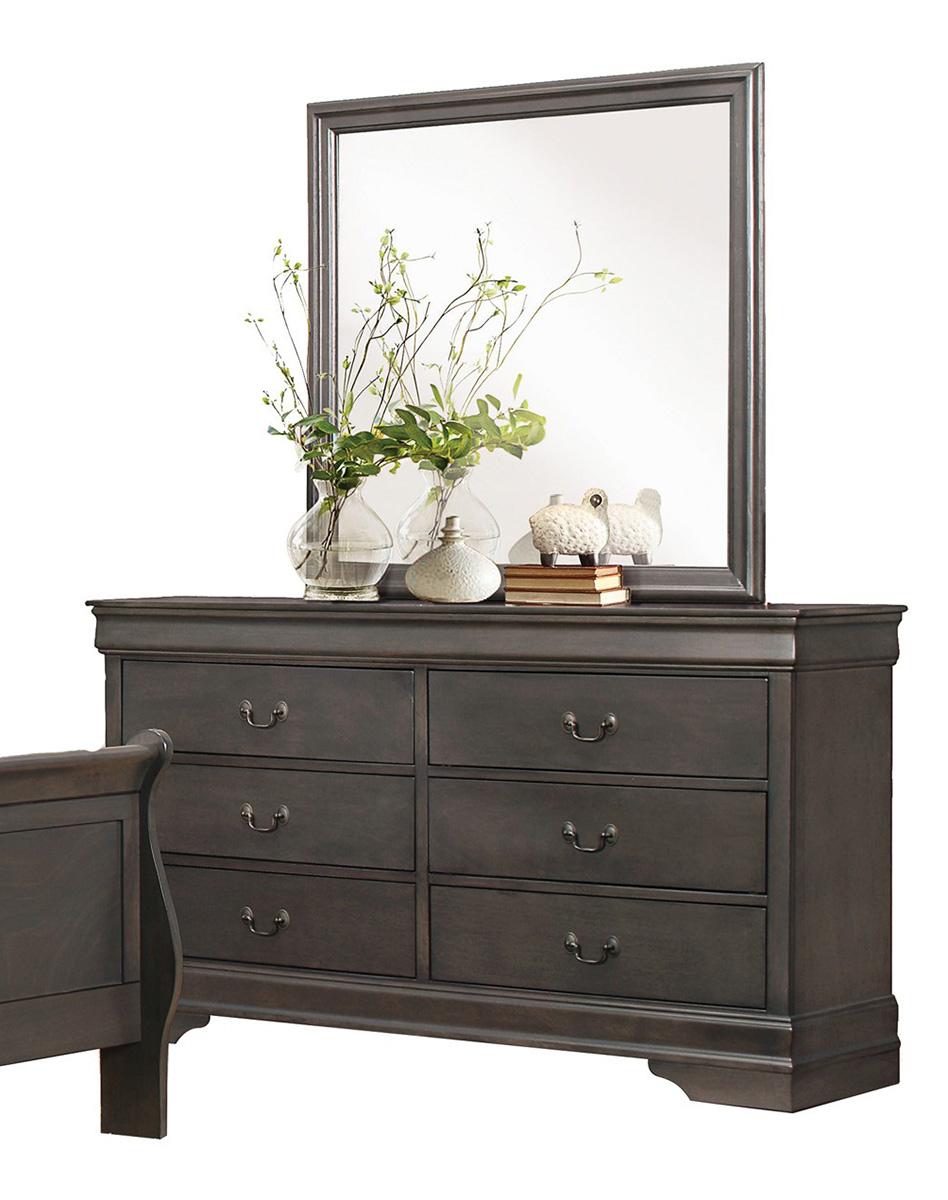 Homelegance Mayville Mirror in Gray 2147SG-6 - Mirror - Half Price Furniture